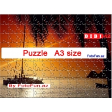 PUZZLE с вашим фото A3 магнитная